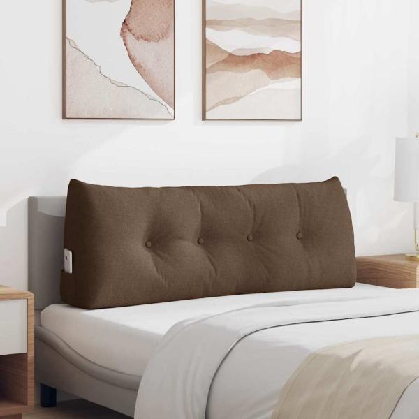 ARDEBO.de - Rücken Kissen Braun 120 x 24 x 50 cm Stoff