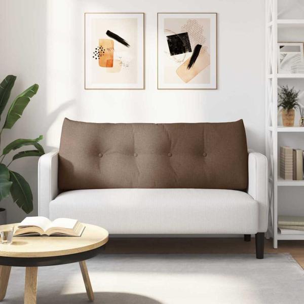 Rücken Kissen Braun 120 x 24 x 50 cm Stoff