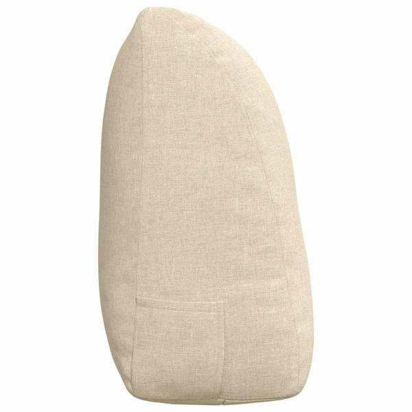 Rücken Kissen Creme 120 x 24 x 50 cm Stoff