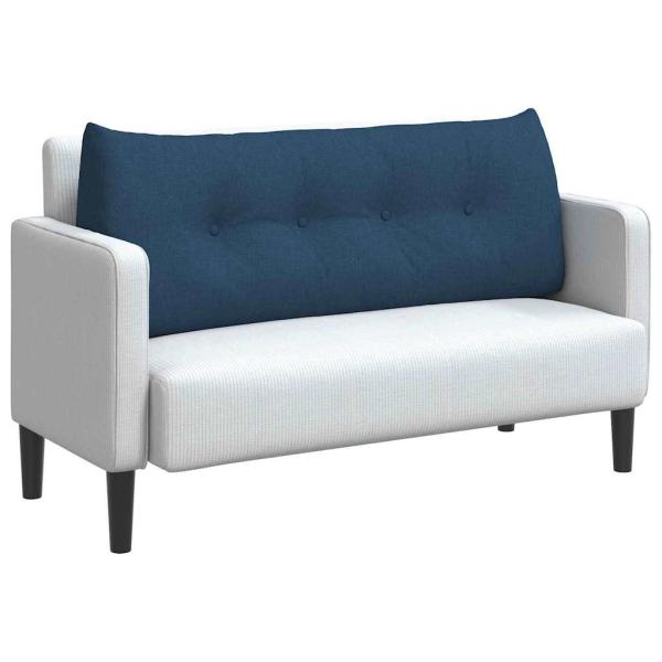 Rücken Kissen Blau 120 x 24 x 50 cm Stoff