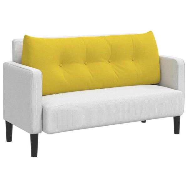 Rücken Kissen Helles Gelb 120 x 24 x 50 cm Stoff