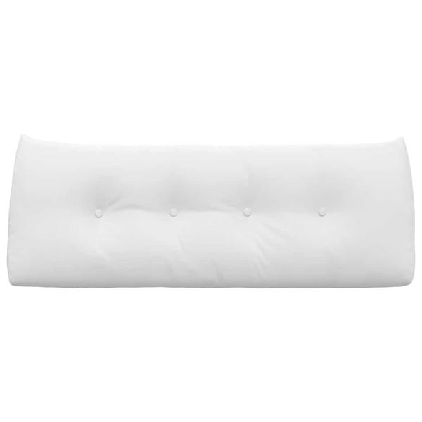 Rücken Kissen Weiß 120 x 24 x 50 cm Stoff