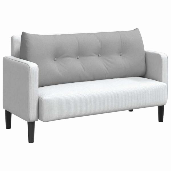 Rücken Kissen Wolkengrau 120 x 24 x 50 cm Stoff