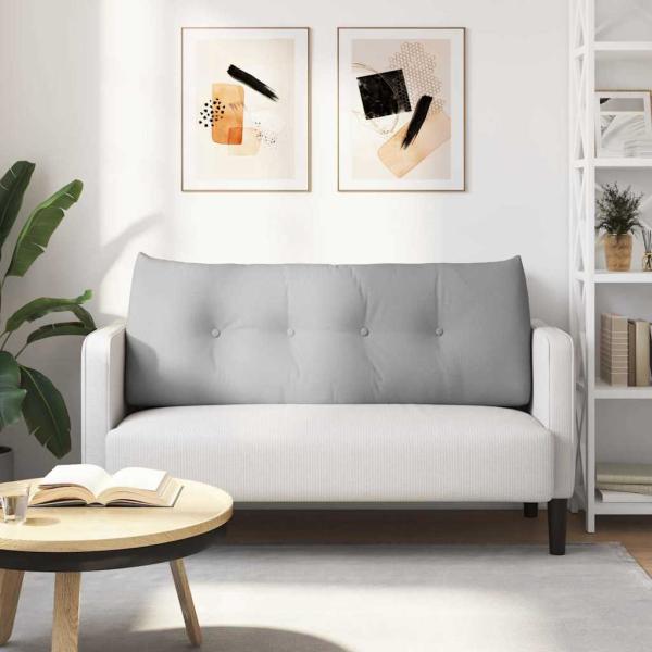 Rücken Kissen Wolkengrau 120 x 24 x 50 cm Stoff