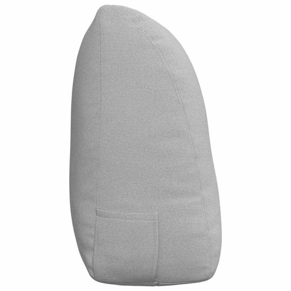 Rücken Kissen Wolkengrau 120 x 24 x 50 cm Stoff