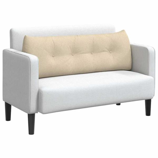 Rücken Kissen Creme 140 x 24 x 50 cm Stoff