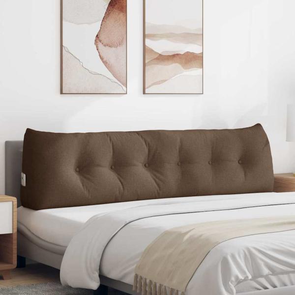 ARDEBO.de - Rücken Kissen Braun 180 x 24 x 50 cm Stoff
