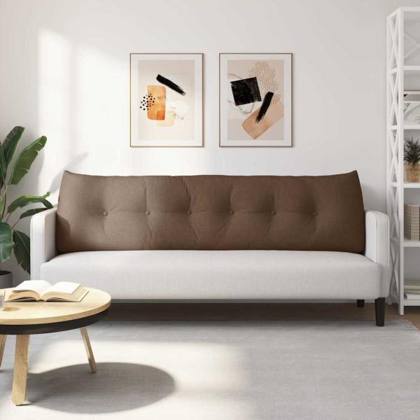 Rücken Kissen Braun 180 x 24 x 50 cm Stoff