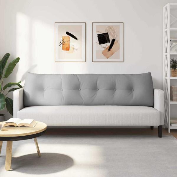 Rücken Kissen Wolkengrau 180 x 24 x 50 cm Stoff