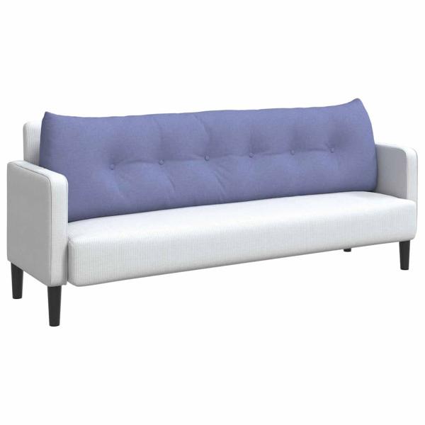 Rücken Kissen Jeans blau 180 x 24 x 50 cm Stoff