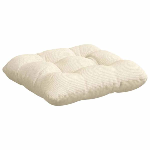 Sitzkissen 4 pcs Creme 45 x 45 cm Cordstoff