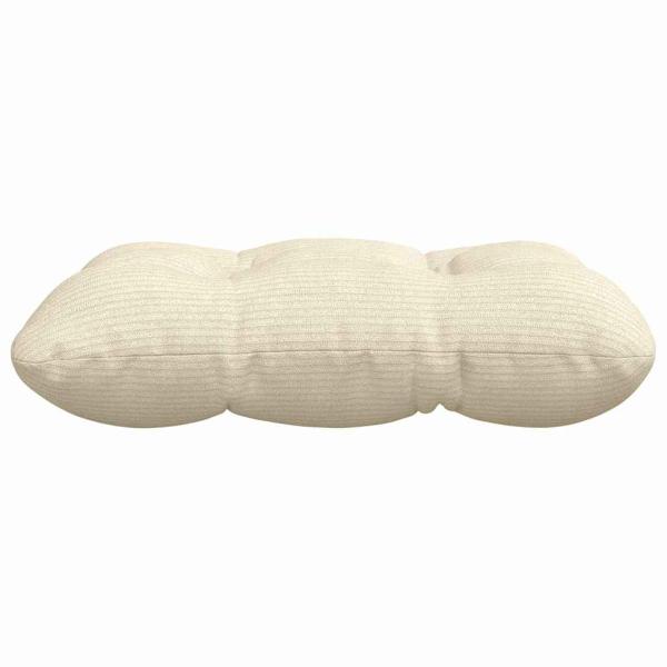 Sitzkissen 4 pcs Creme 45 x 45 cm Cordstoff