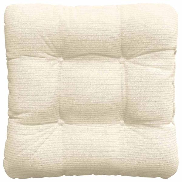 Sitzkissen 4 pcs Creme 45 x 45 cm Cordstoff