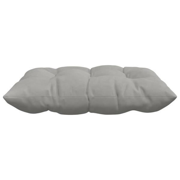 Sitzkissen 4 pcs Hellgrau 40 x 40 x 6 cm Mikrofaser