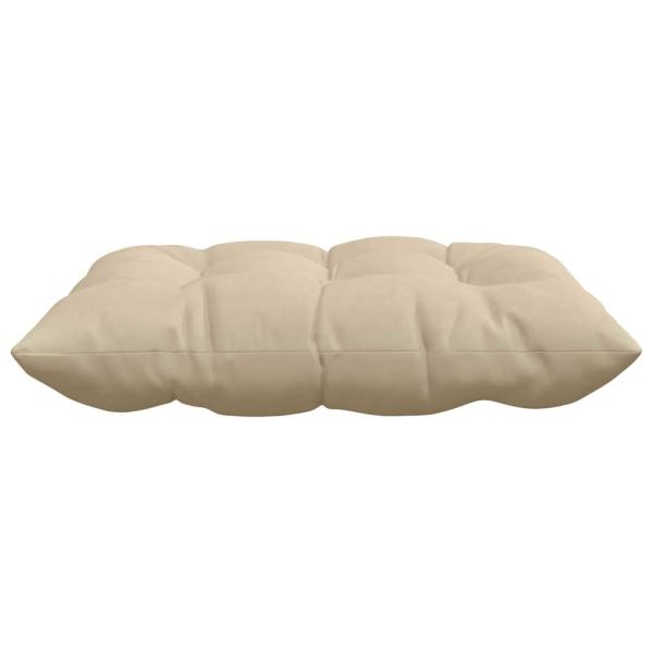 Sitzkissen 4 Stk. Mikrofaser Creme 40 x 40 x 6 cm