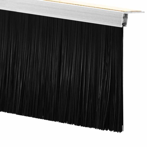 Selbstklebende Türbürstendichtungen 6 pcs Silber 100 cm