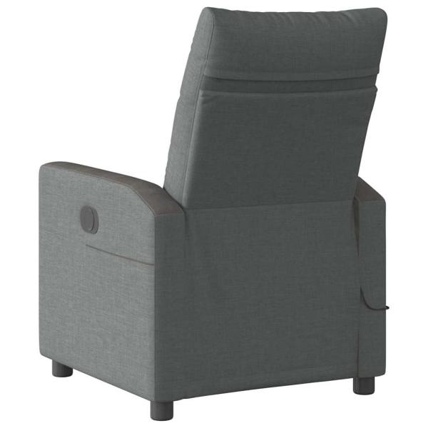 Massage Relaxsessel Dunkelgrau 69 x 86 x 100 cm Stoff