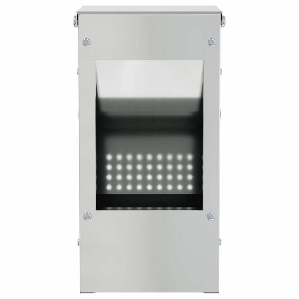 Kaninchenfütterer Silber 12,5 x 12,5 x 25 cm Verzinkter Stahl