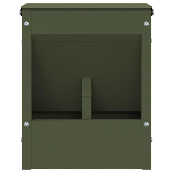 Kaninchenfütterer Olive Grün 20 x 12,5 x 25 cm