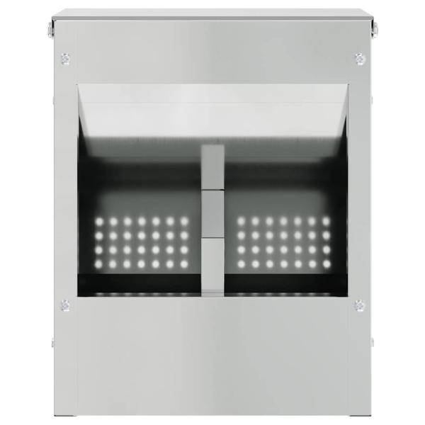 Kaninchenfütterer Silber 20 x 12,5 x 25 cm Verzinkter Stahl