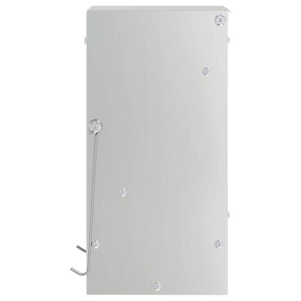 Kaninchenfütterer Silber 20 x 12,5 x 25 cm Verzinkter Stahl