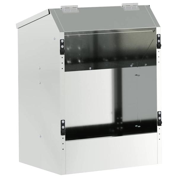 Kaninchenfütterer Silber 64,5 x 25,5 x 45,5 cm Verzinkter Stahl