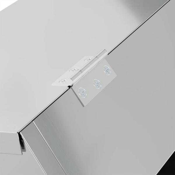 Kaninchenfütterer Silber 64,5 x 25,5 x 45,5 cm Verzinkter Stahl