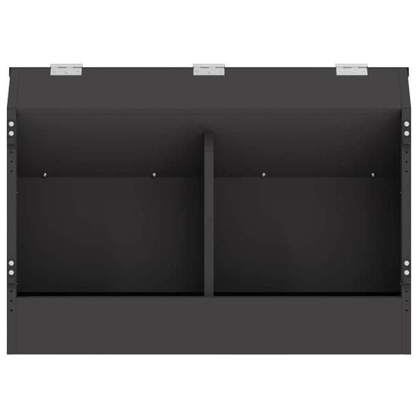 Kaninchenfütterer Schwarz 64,5 x 25,5 x 45,5 cm 6 kg