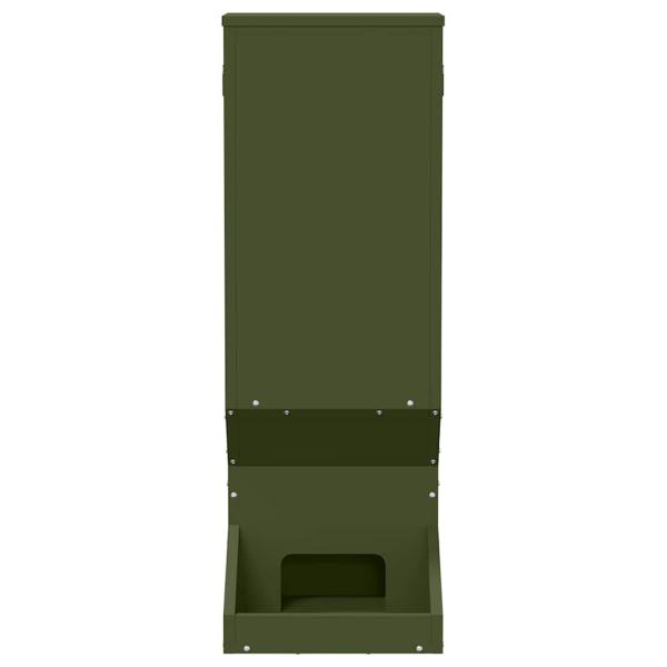 Rehfütterer Olive Grün 28 x 30 x 80 cm Kaltgewalzter Stahl