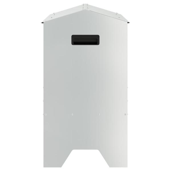 Futtertröge für Nutztiere Silber 79 x 35 x 62 cm