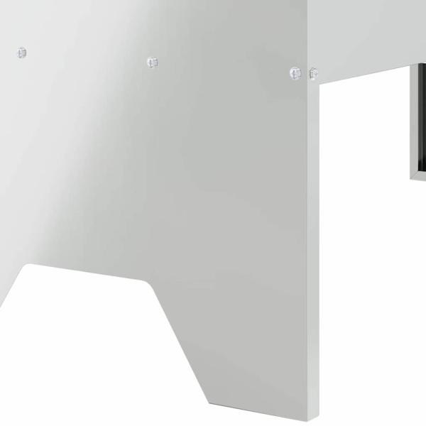 Futtertröge für Nutztiere Silber 79 x 35 x 62 cm