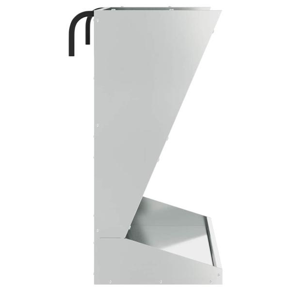 Heu Futterspender Silber 71 x 33 x 70 cm Verzinkter Stahl