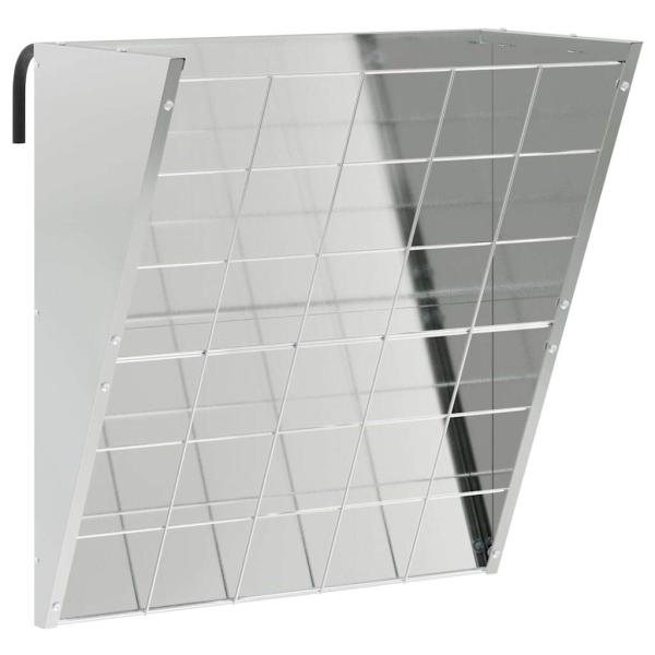 Hängender Heufutterspender Silber 61 x 33 x 66 cm