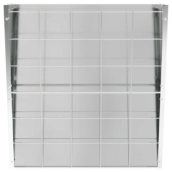 Hängender Heufutterspender Silber 61 x 33 x 66 cm