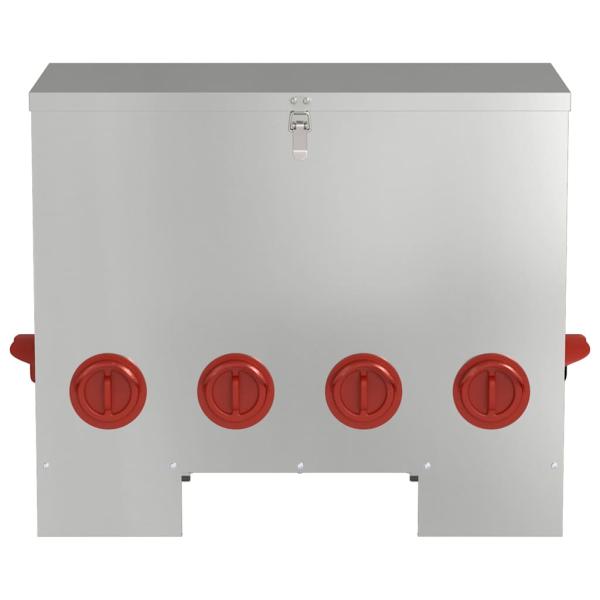 Hühnerfütterer Silber 60,5 x 29 x 51 cm Verzinkter Stahl