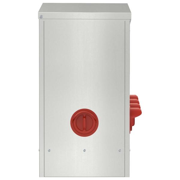 Hühnerfütterer Silber 60,5 x 29 x 51 cm Verzinkter Stahl