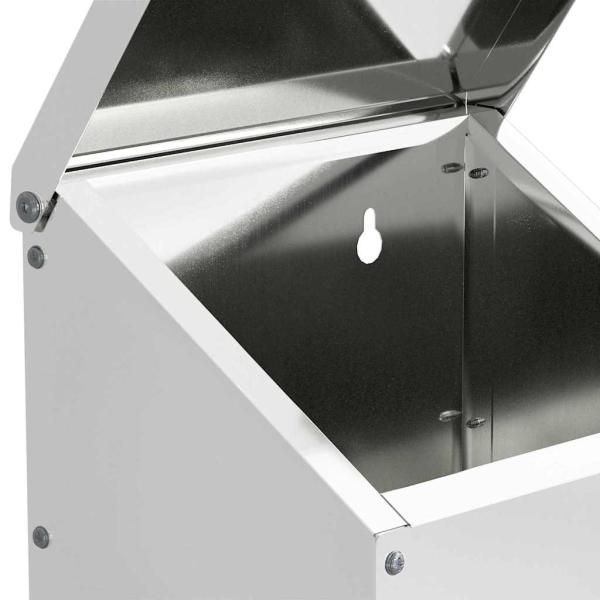 Hühnerfütterer Silber 21 x 16 x 33 cm Verzinkter Stahl