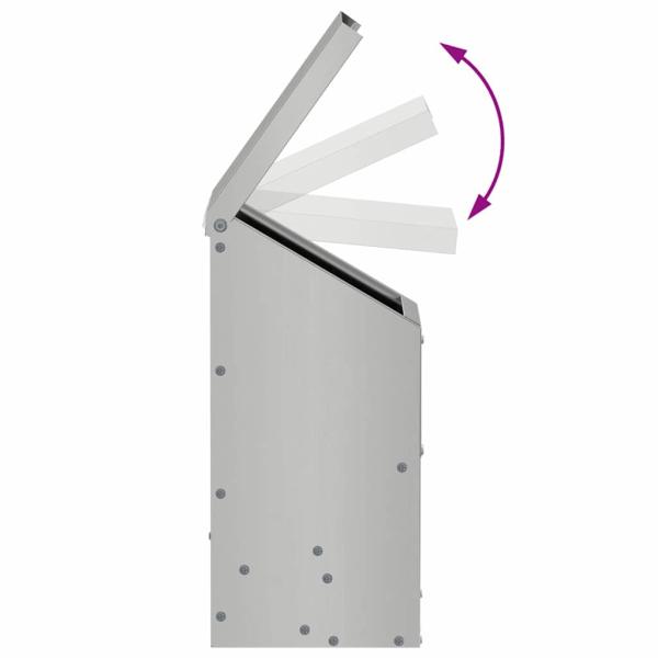 Hühnerfütterer Silber 21 x 16 x 33 cm Verzinkter Stahl