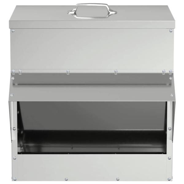 Hühnerfütterer Silber 40,5 x 45 x 41 cm Verzinkter Stahl