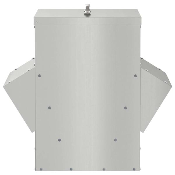 Hühnerfütterer Silber 40,5 x 45 x 41 cm Verzinkter Stahl