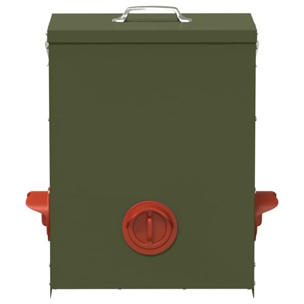 Hühnerfütterer Olive Grün 32,5 x 20,5 x 43 cm