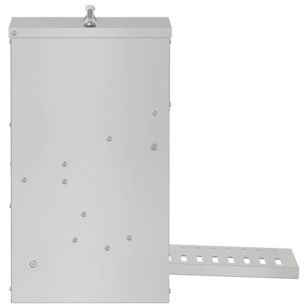 Hühnertretfeeder Silber 25 x 42 x 40 cm Verzinkter Stahl