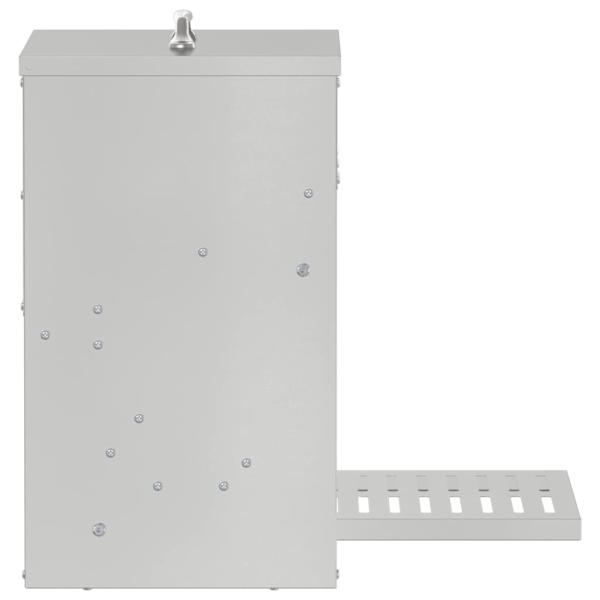 Hühnertretfeeder Silber 25 x 42 x 40 cm Verzinkter Stahl