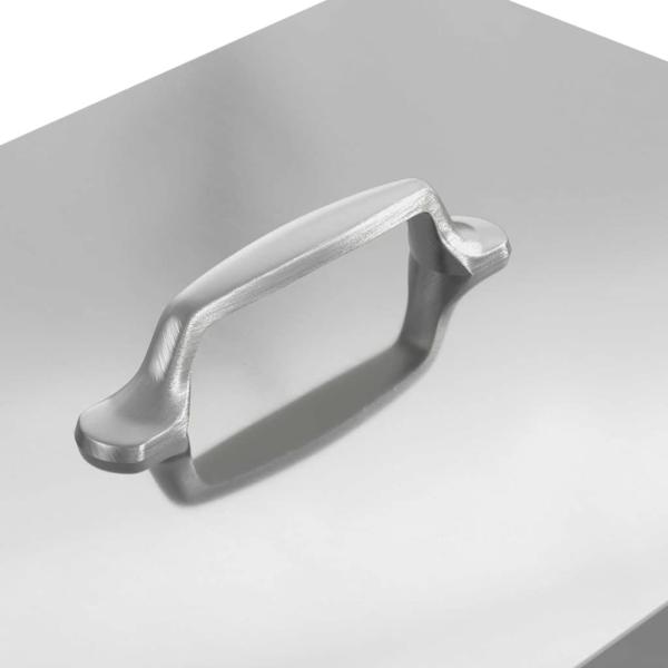 Hühnertretfeeder Silber 25 x 42 x 40 cm Verzinkter Stahl