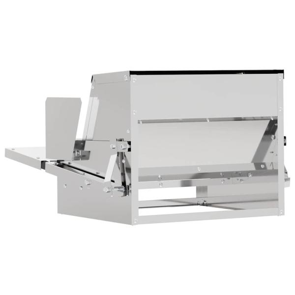 Hühnertretfeeder Silber 50 x 40 x 29 cm Verzinkter Stahl