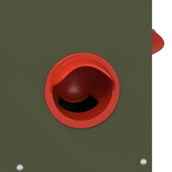 Hühnerfütterer 2 pcs Olive Grün 60,5 x 29 x 51 cm