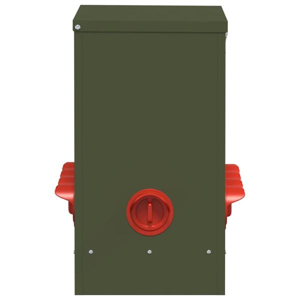 Hühnerfütterer 2 pcs Olive Grün 60,5 x 29 x 51 cm