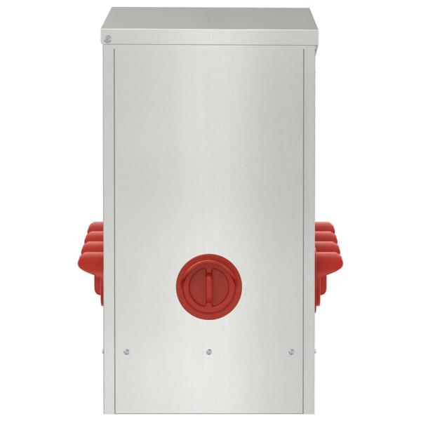 Hühnerfütterer 2 pcs Silber 60,5 x 29 x 51 cm Verzinkter Stahl