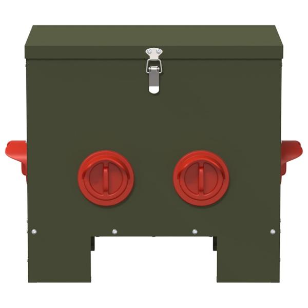 Hühnerfütterer 2 pcs Olive Grün 60,5 x 29 x 51 cm