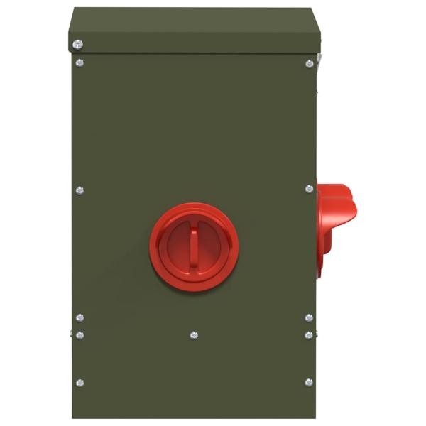 Hühnerfütterer 2 pcs Olive Grün 60,5 x 29 x 51 cm